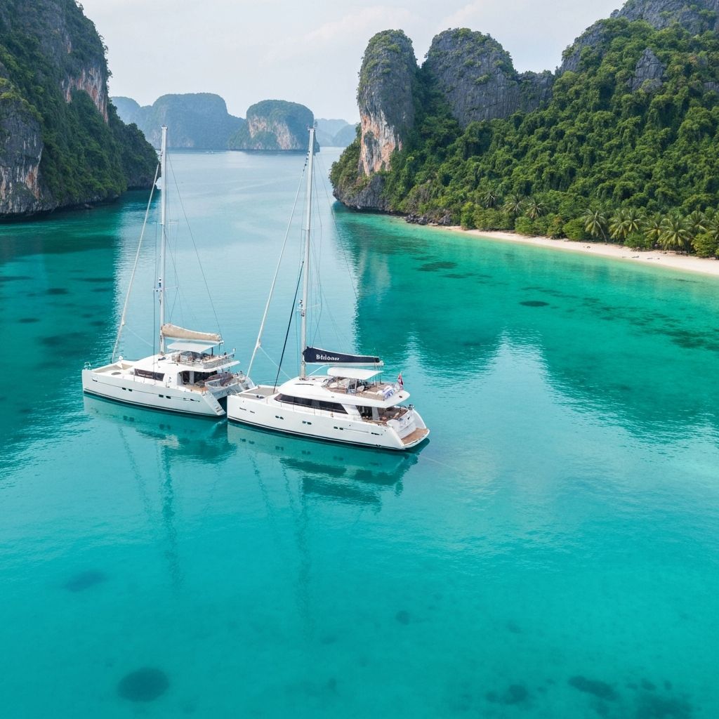 Catamaran sailing Phuket